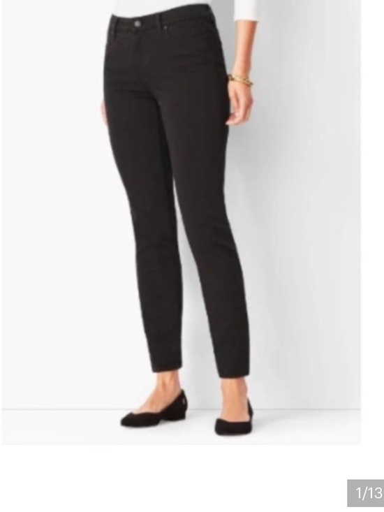 Talbots Denim - Talbots Flawless Black Slim Ankle Jeans EUC